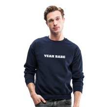 Load image into Gallery viewer, YEAH BABE Crewneck Sweatshirt - navy