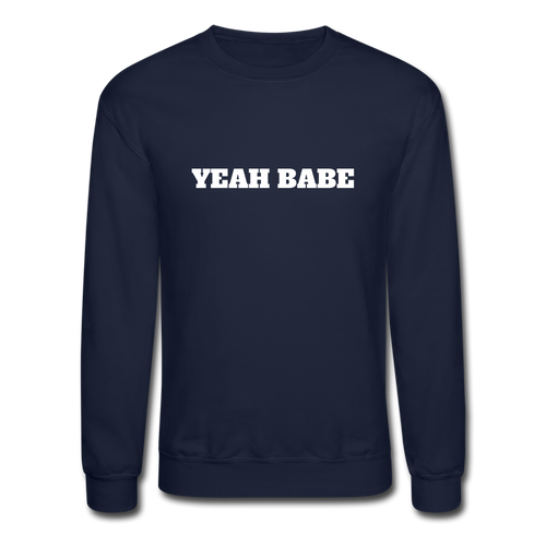 YEAH BABE Crewneck Sweatshirt - navy