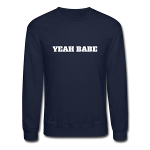 YEAH BABE Crewneck Sweatshirt - navy