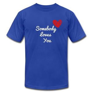 Somebody Loves You T-Shirt - royal blue