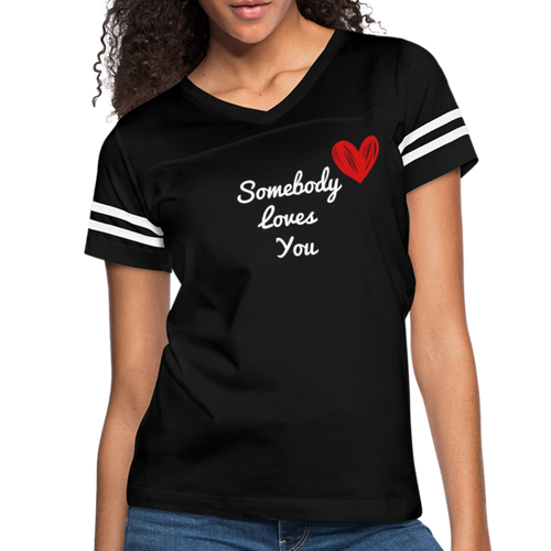 Somebody Loves You Women's Vintage Sport - black/white