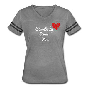 Somebody Loves You Women's Vintage Sport - heather gray/charcoal