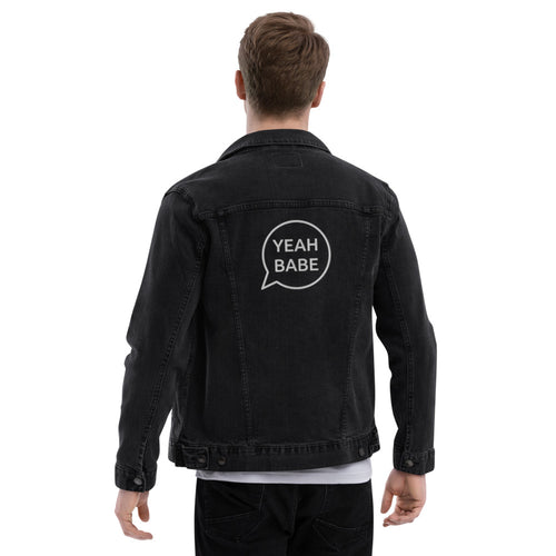 YEAH BABE Speech BubleUnisex denim jacket
